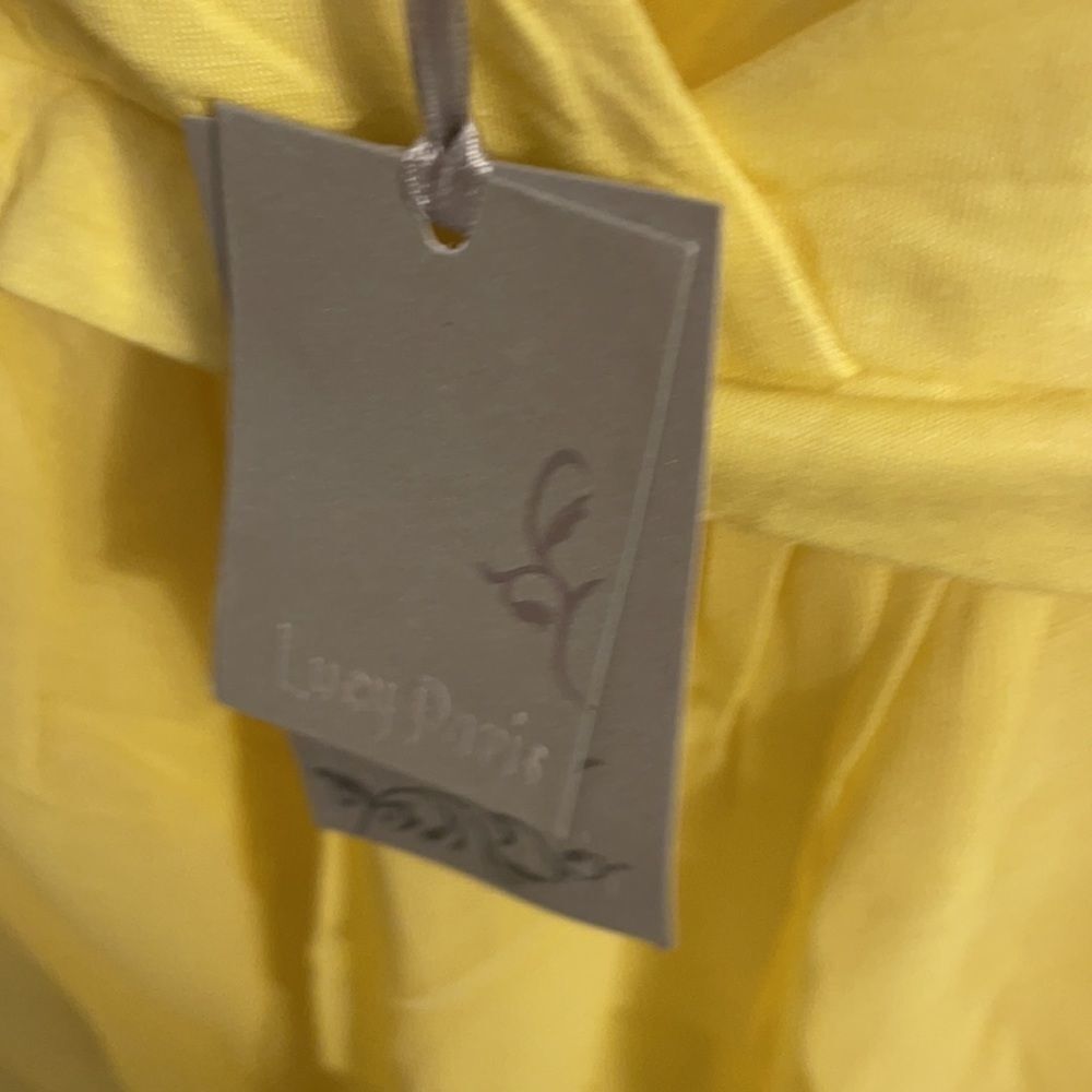 Lucy Paris Beaded Yellow Cut-Out Mini Dress NWT - Picture 4 of 9